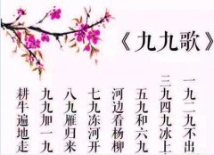 冬至九九歌顺口溜怎么说？